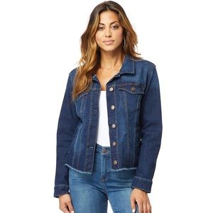 NWT ANGELS Distressed Medium/Dark Denim Jacket